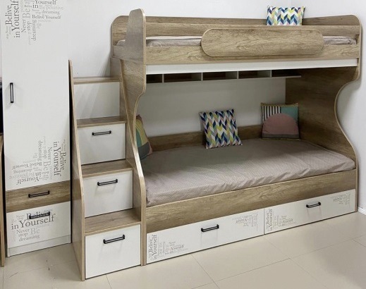Двухъярусная кровать коллекции Твой Стиль New 190х90 от Династия Kids