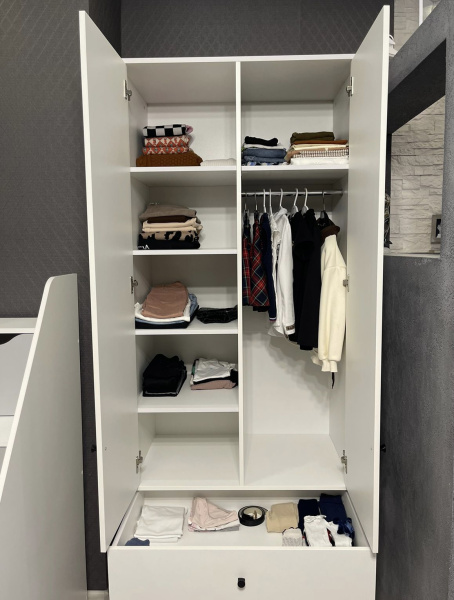 Шкаф-2 коллекции Норд  от Династия Kids