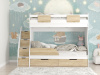 Двухъярусная кровать 180х80 Дуэт (белый + дуб сонома)