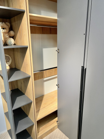 Угловой шкаф + пенал + стеллаж переходной Брайт Золотистый от Династия Kids