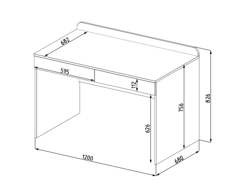 Стол коллекции Мозаика 120 см от Династия Kids