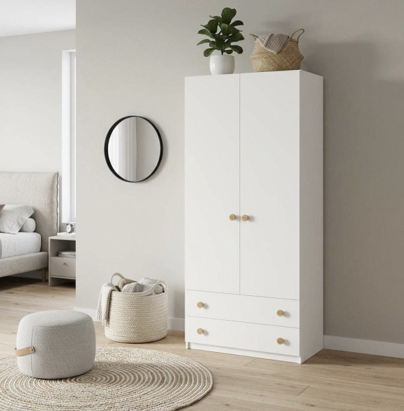 Комплект мебели: стол + шкаф коллекции Умка NEW (ручки - дуб)  от Династия Kids