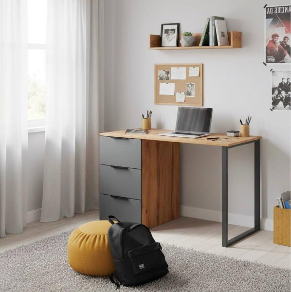 Стол 1000 мм коллекции Брайт Графит 