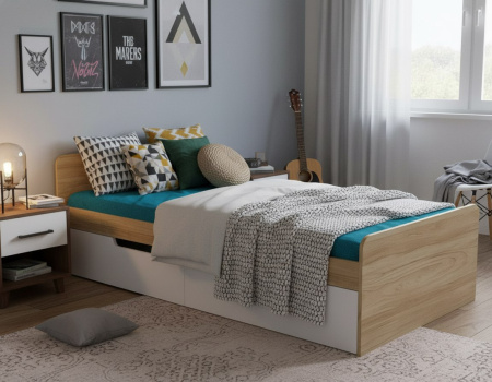 Кровать коллекции Мозаика 190х90 от Династия Kids