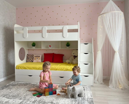 Кровать 2-х ярусная Фортуна 180х80 от Династия Kids