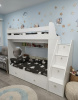 Кровать двухъярусная 200х90 Юниор-1 (цвет белый) от Династия Kids