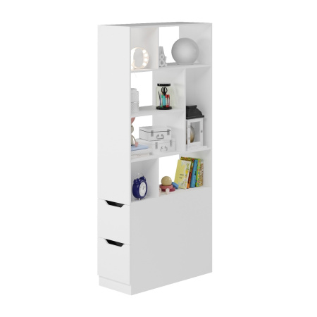 Стеллаж-перегородка + кровать коллекции Престиж от Династия Kids